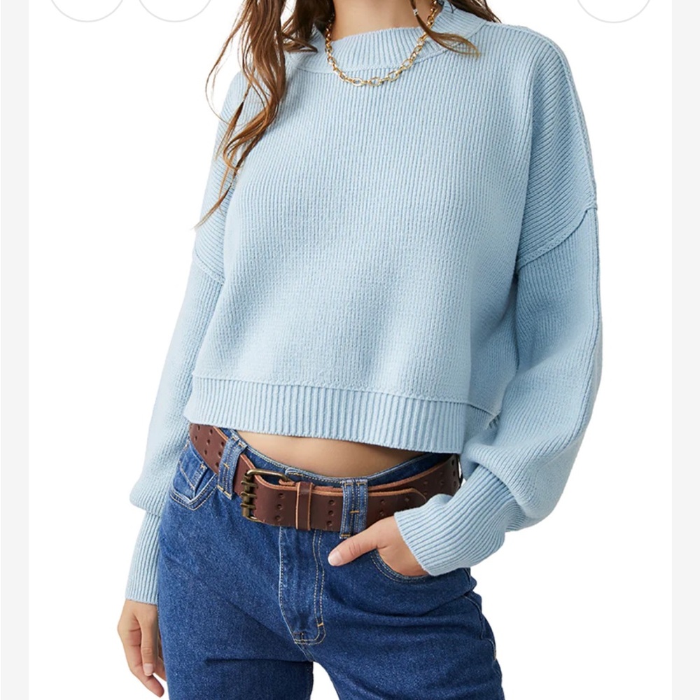 Free People Easy Street Cropped Sweater